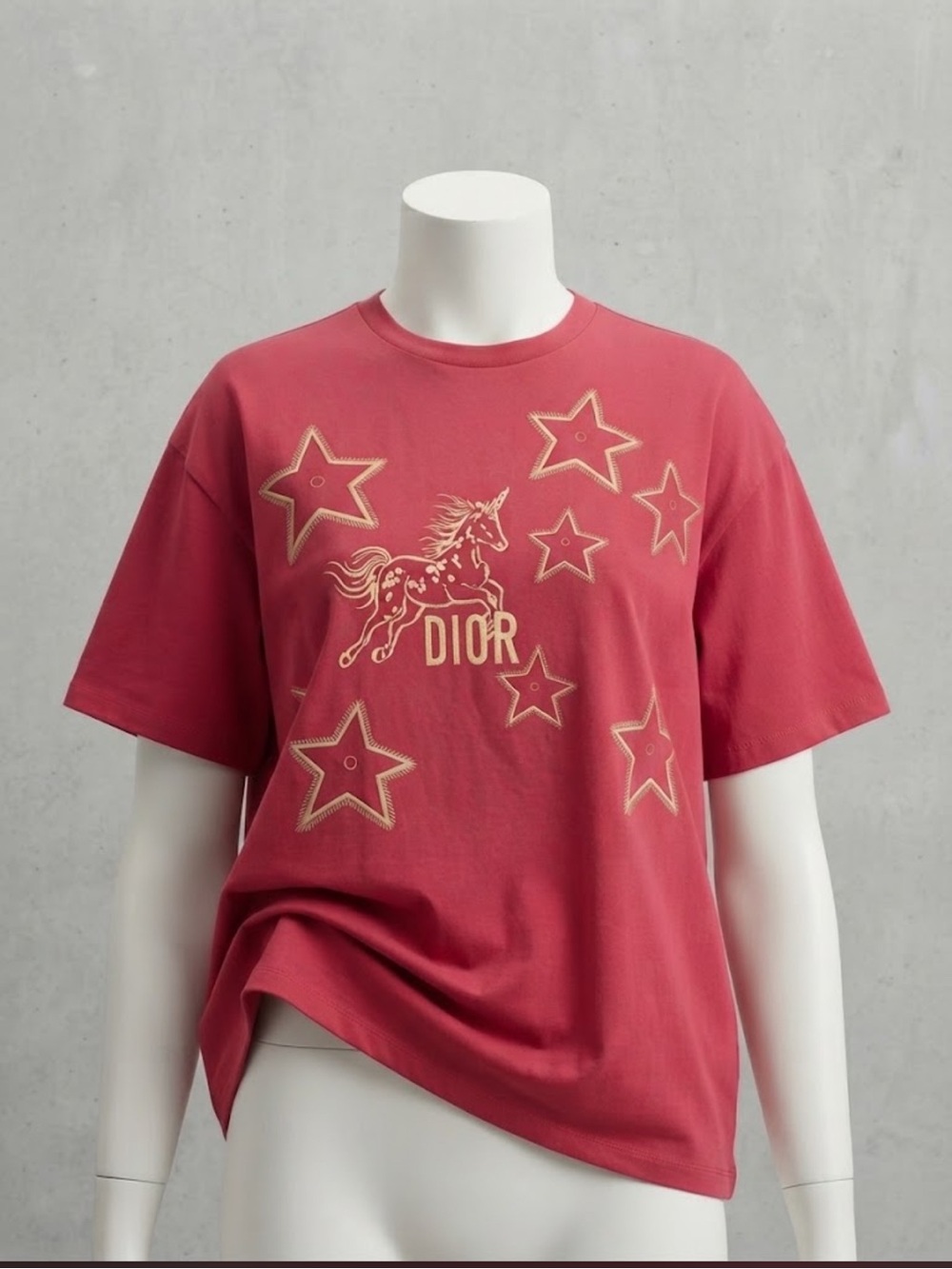 ' brand New ! FASHION Cotton Pink Unicorn Star Graphic T-Shirt